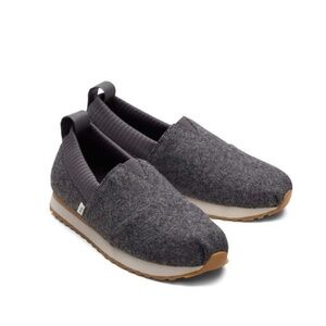 sale | toms | alpargata resident | two tone felt in charcoal gray